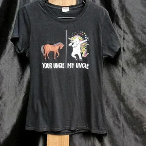 Your uncle is not as cool as my uncle shirt's size large